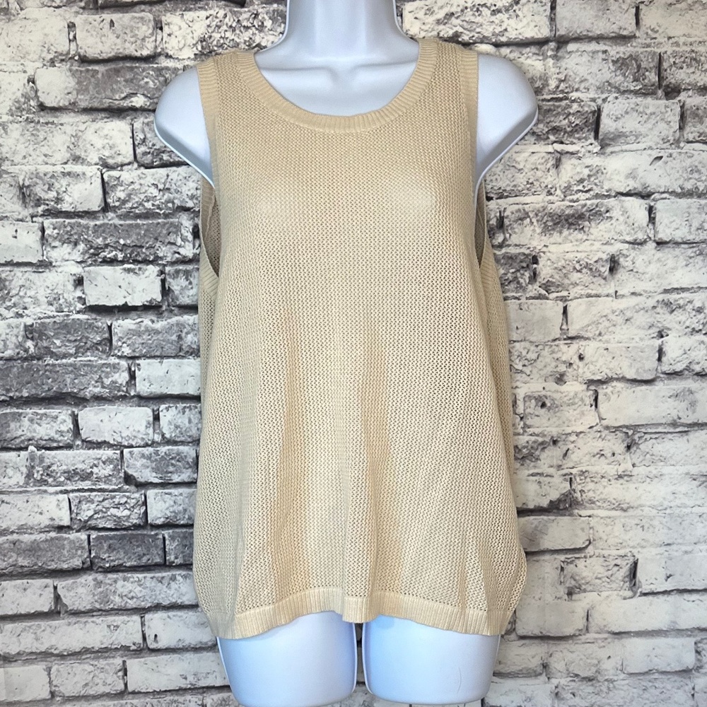 Brixton Cream Knit Aruba Tank Size L